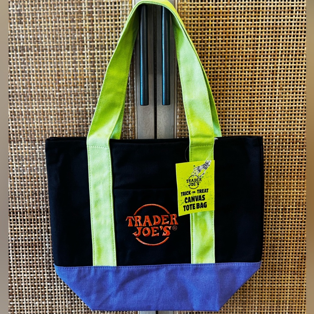 Trader Joe's HALLOWEEN Mini Canvas Tote